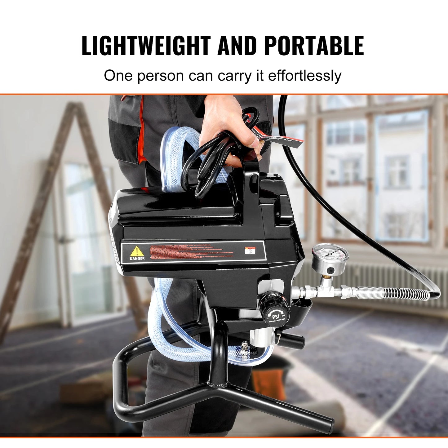 SucceBuy 750W 950W Airless Paint Sprayer 3000PSI High Efficiency Electric Airless Sprayer Handheld Paint Sprayers