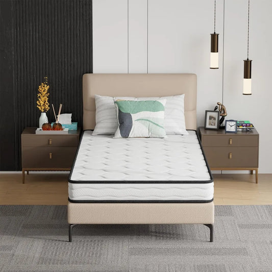 Mattress | Medium Firm Hybrid Mattress | with High-Density Foam and Breathable Cover | Pocket Spring Design Customized