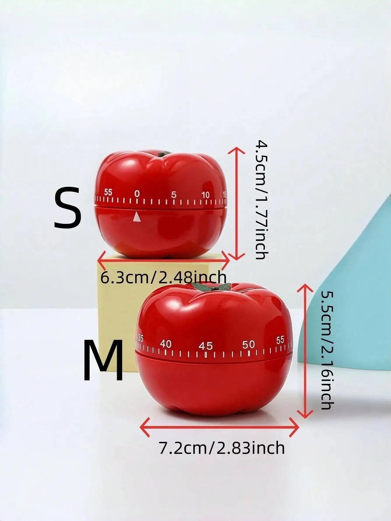1pc Mechanical Wind-Up Kitchen Timer For Baking Cooking Study Homework - Retro Tomato Design Silent Operation Metal Gift Idea, Rama Table Decor, New Year, Christmas Gift, Mother's Day Gift, Housewarming Gift, Back To School U
