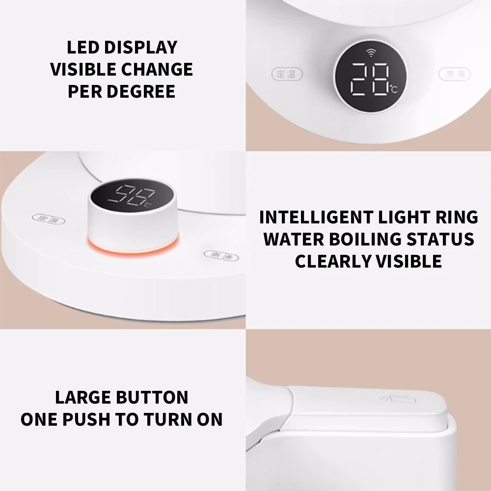 Original MIJIA Smart Kettle 2 Pro Electric Kettles Kitchen Appliances LED Display 24H Intelligent Temperature Constant MIJIAapp