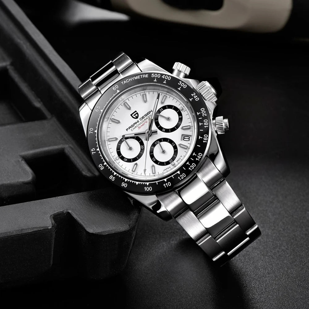 PAGANI DESIGN 2026 New Sports Chronograph Top waterproof Luxury Quartz Watch For Men Sapphire crystal Automatic Date Wrist watch