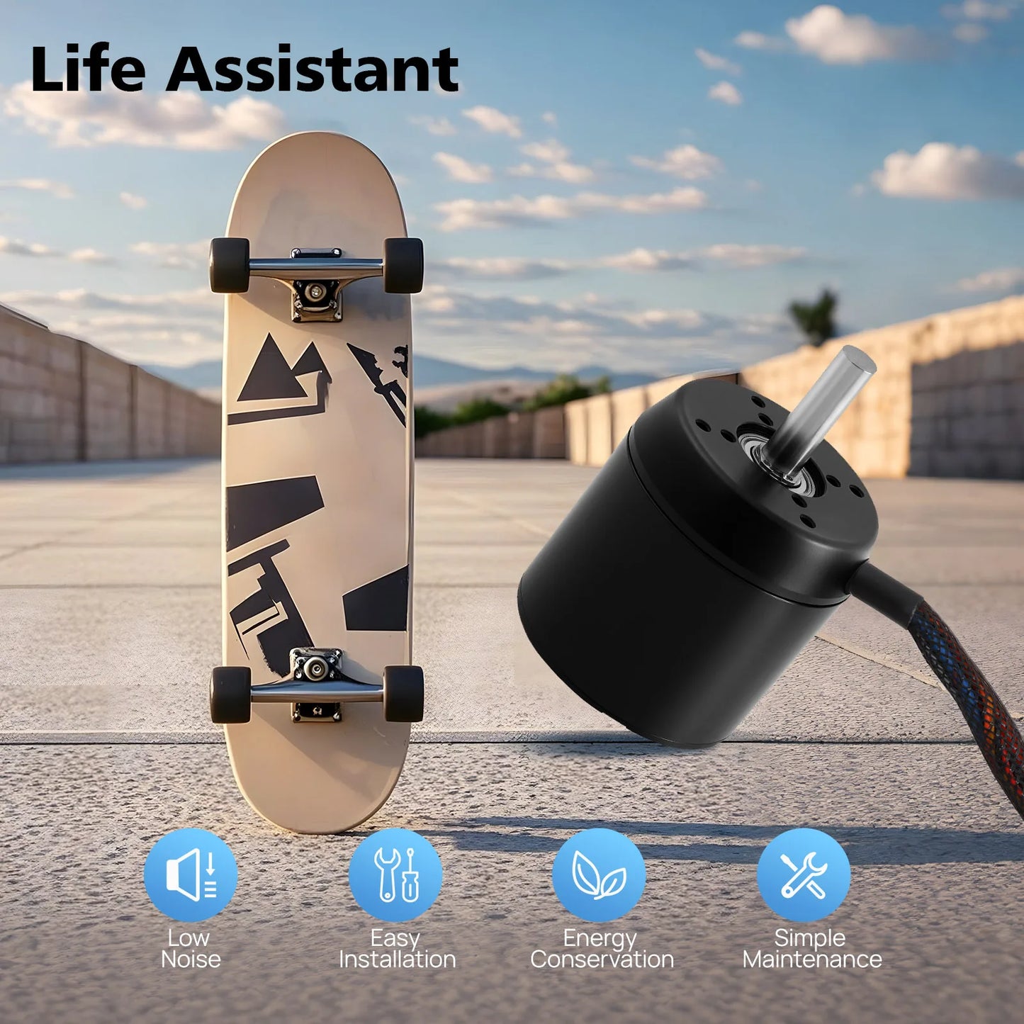 C6374 High Power 2300W Brushless Motor 170KV 50V For Electric Skateboard Scooter E-Bike Upgrade 80A Low Noise Lightweight