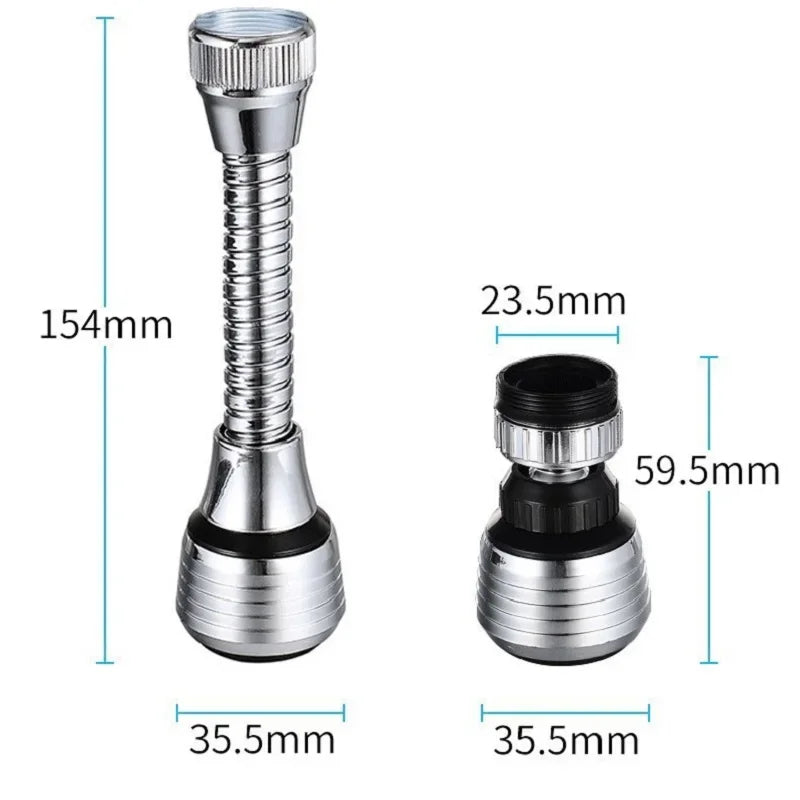 1/2PCS 360 ° Adjustment Kitchen Sink Faucet Extender Filter Spray Dual-mode Water-saving Pressurizer Household Bathroom Tool