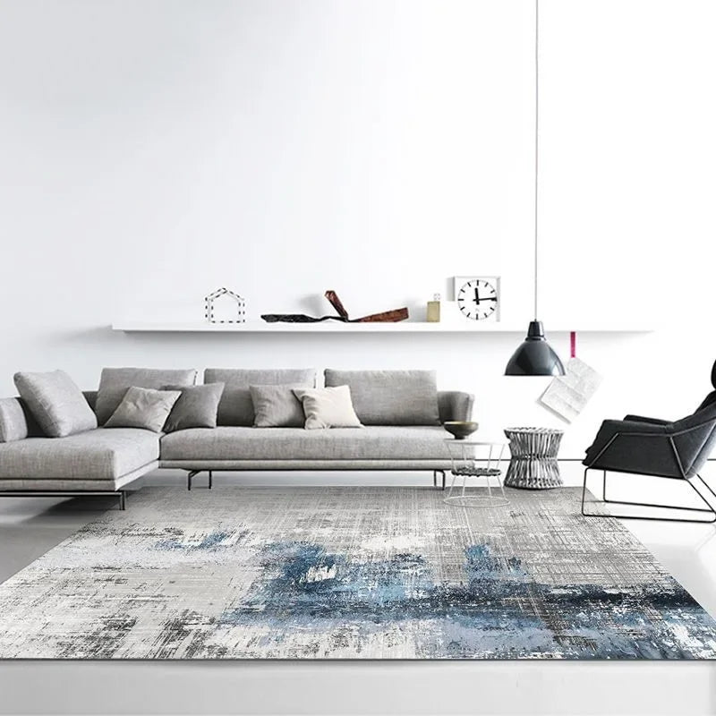 Light Luxury Rugs for Bedroom Large Area Living Room Decoration Carpet Washable Bedside Soft Floor Mat Anti-slip Cloakroom Rug