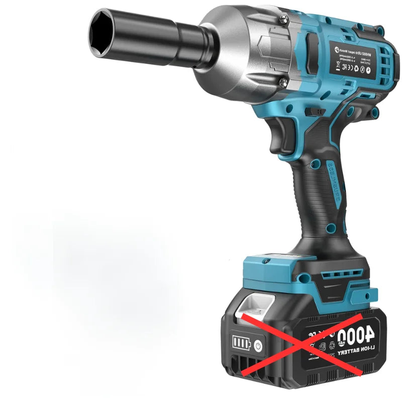 SEESII 1300N.m 3-in-1  Impact Wrench & Cordless Drill & Screwdriver 1/2 Inch Brushless Motor Electric Impact Gun Kit Repair Tools With 4000mah Battery LED Light For Car Truck Home DIY