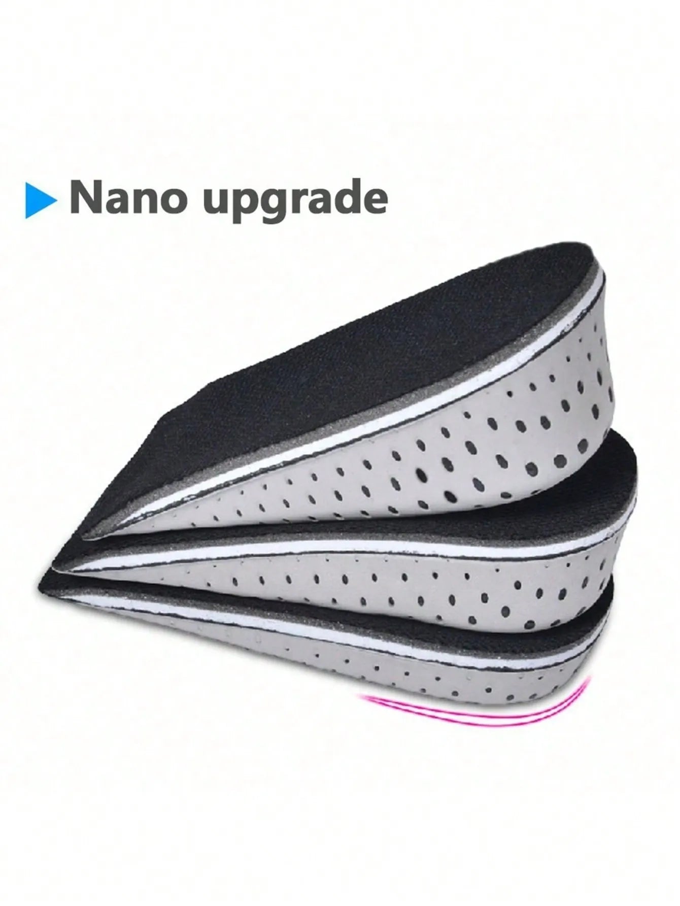 1 Pair Unisex Invisible Breathable Insole With Full-Length EVA Cushioning & Elastic Inserts, Accessories For Women Shoes, Men Shoes