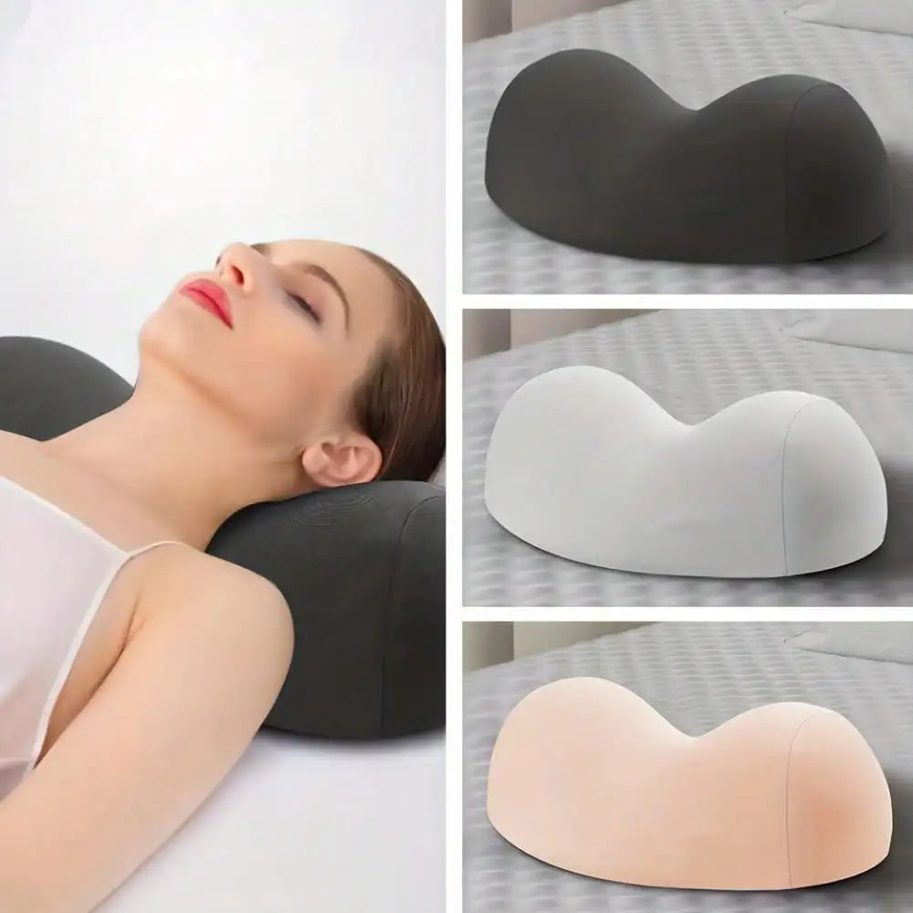1pc Ergonomic Neck Pillow - Ergonomic Neck Support Pillow With Human Body Curve Design, Hand Wash
