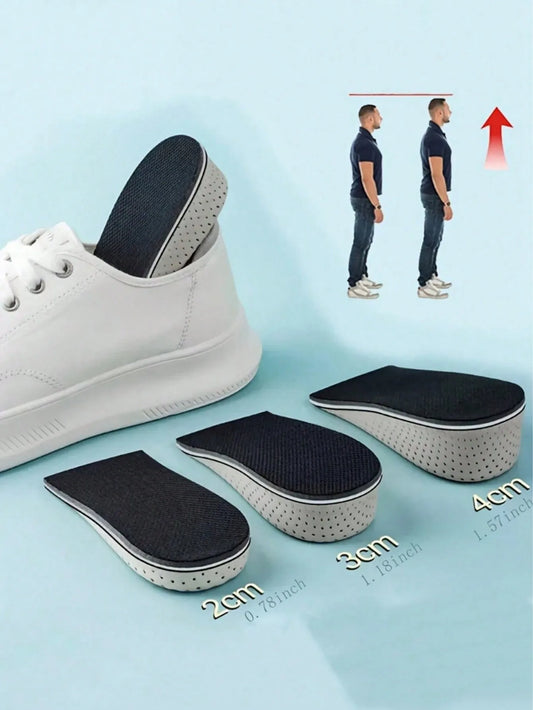 1 Pair Unisex Invisible Breathable Insole With Full-Length EVA Cushioning & Elastic Inserts, Accessories For Women Shoes, Men Shoes