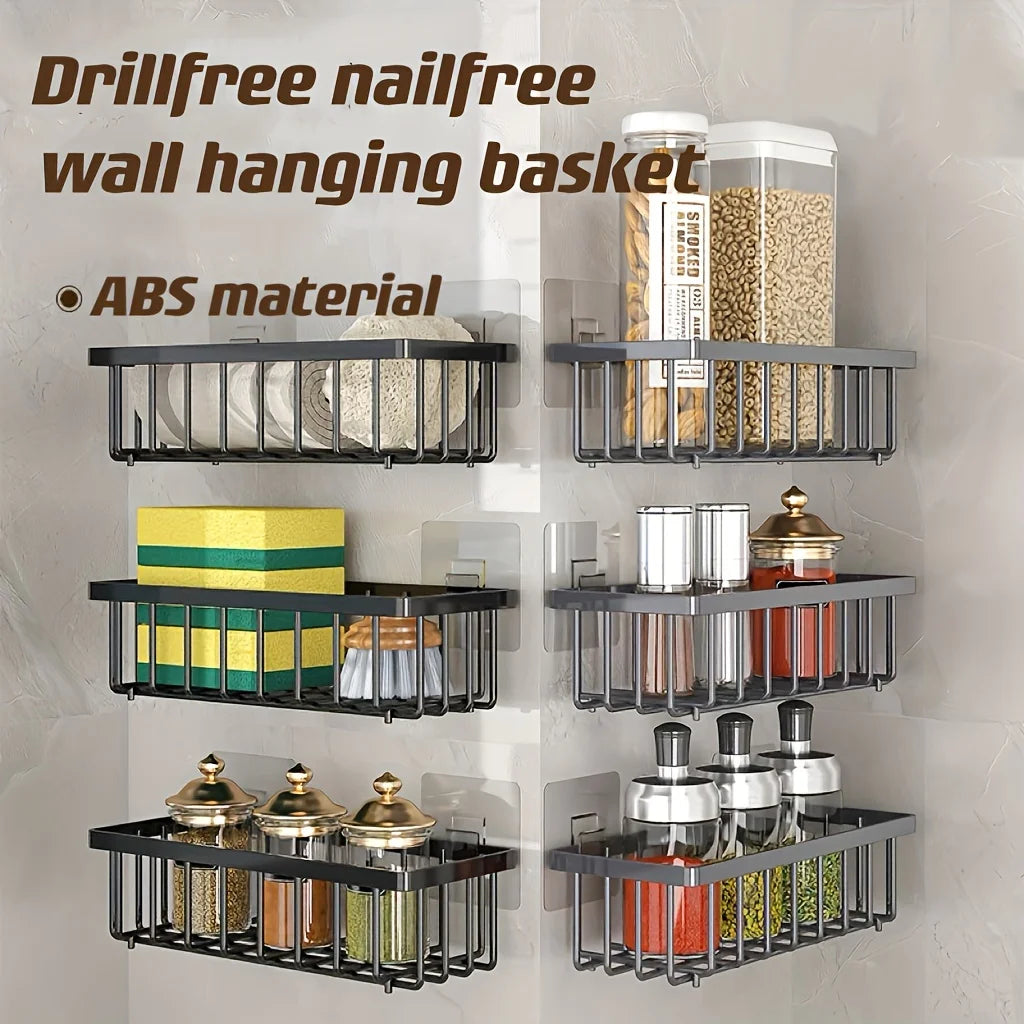 Multi Functional Kitchen Sink Storage Rack with Towel Rack - Heavy-duty Metal Sponge Rack, Dishwashing Liquid Storage Box, and Self Draining Tray - No Drilling Installation, Space Saving Sink Underneath, Suitable for Restaura