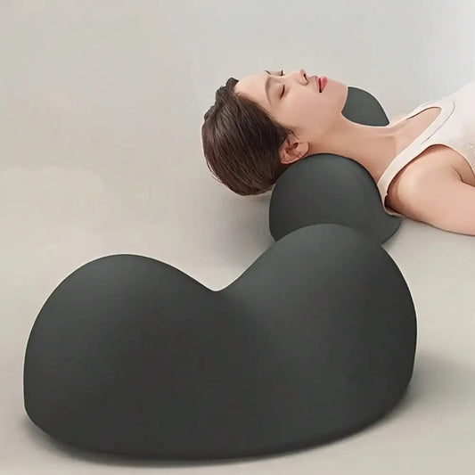 1pc Ergonomic Neck Pillow - Ergonomic Neck Support Pillow With Human Body Curve Design, Hand Wash