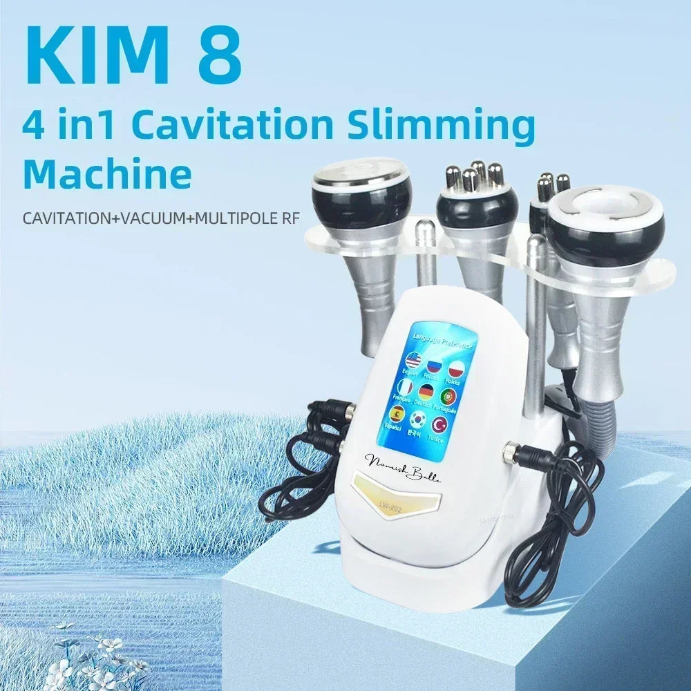 Missqueeny  40K 4IN1 Cavitation  Body Slimming Machine Beauty Device Facial Massager Skin Tighten Face Lifting Vacuum Suction