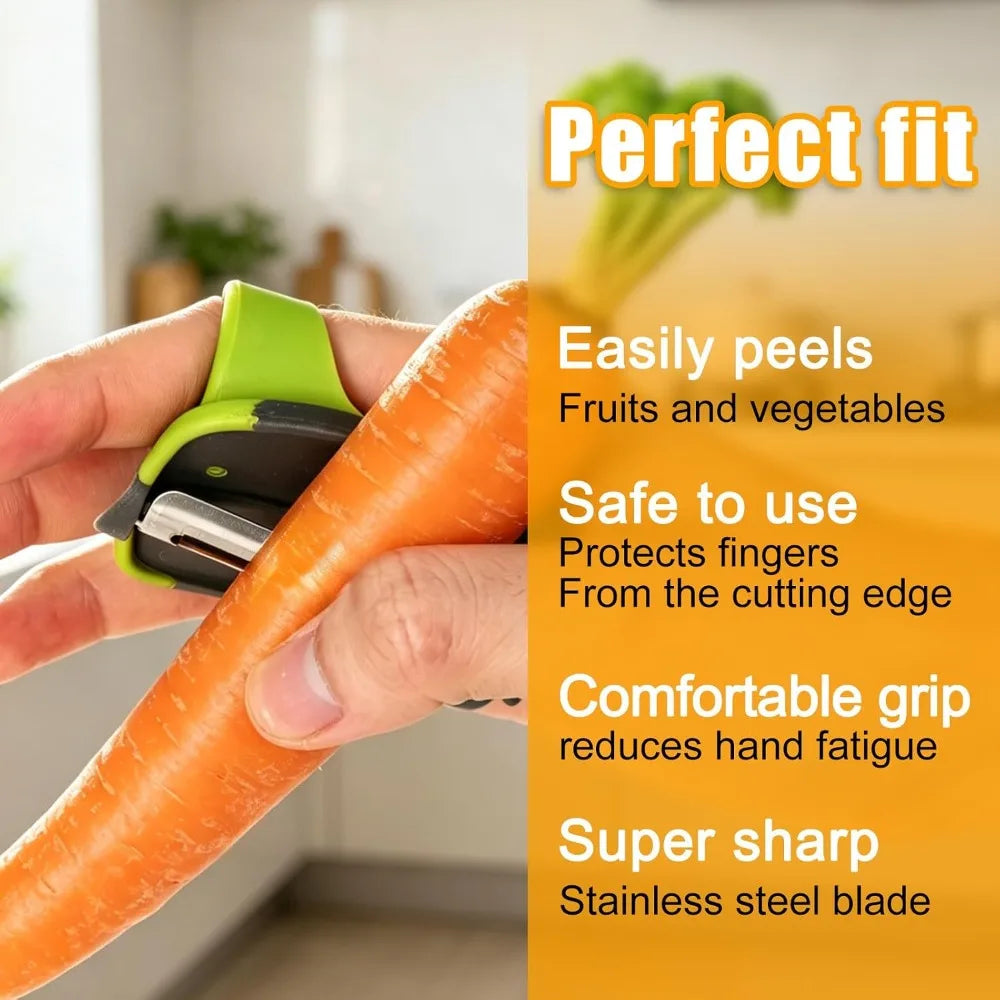 Portable Kitchen Peeling Tool Black Green Fruit Vegetable Peeler Household Food Prep Gadget For Camping Picnic Outdoor Daily Cooking Use