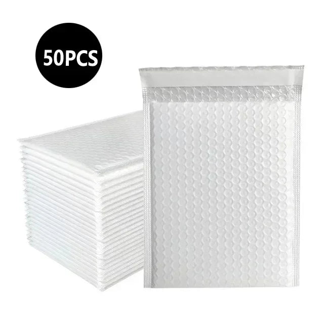 50Pcs Multicolor Bubble Envelopes, Self-Seal Shipping Bags for Small Business Packaging & Mailing Supplies
