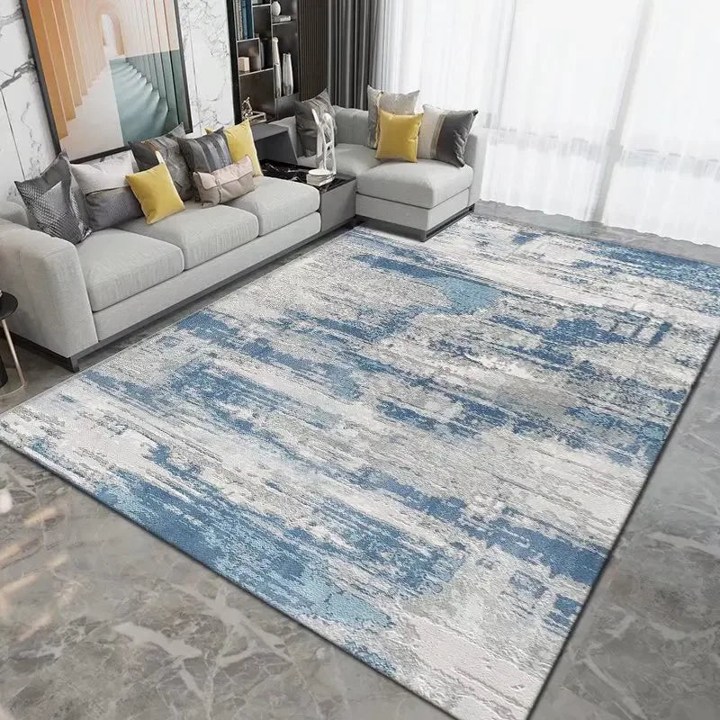 Light Luxury Rugs for Bedroom Large Area Living Room Decoration Carpet Washable Bedside Soft Floor Mat Anti-slip Cloakroom Rug