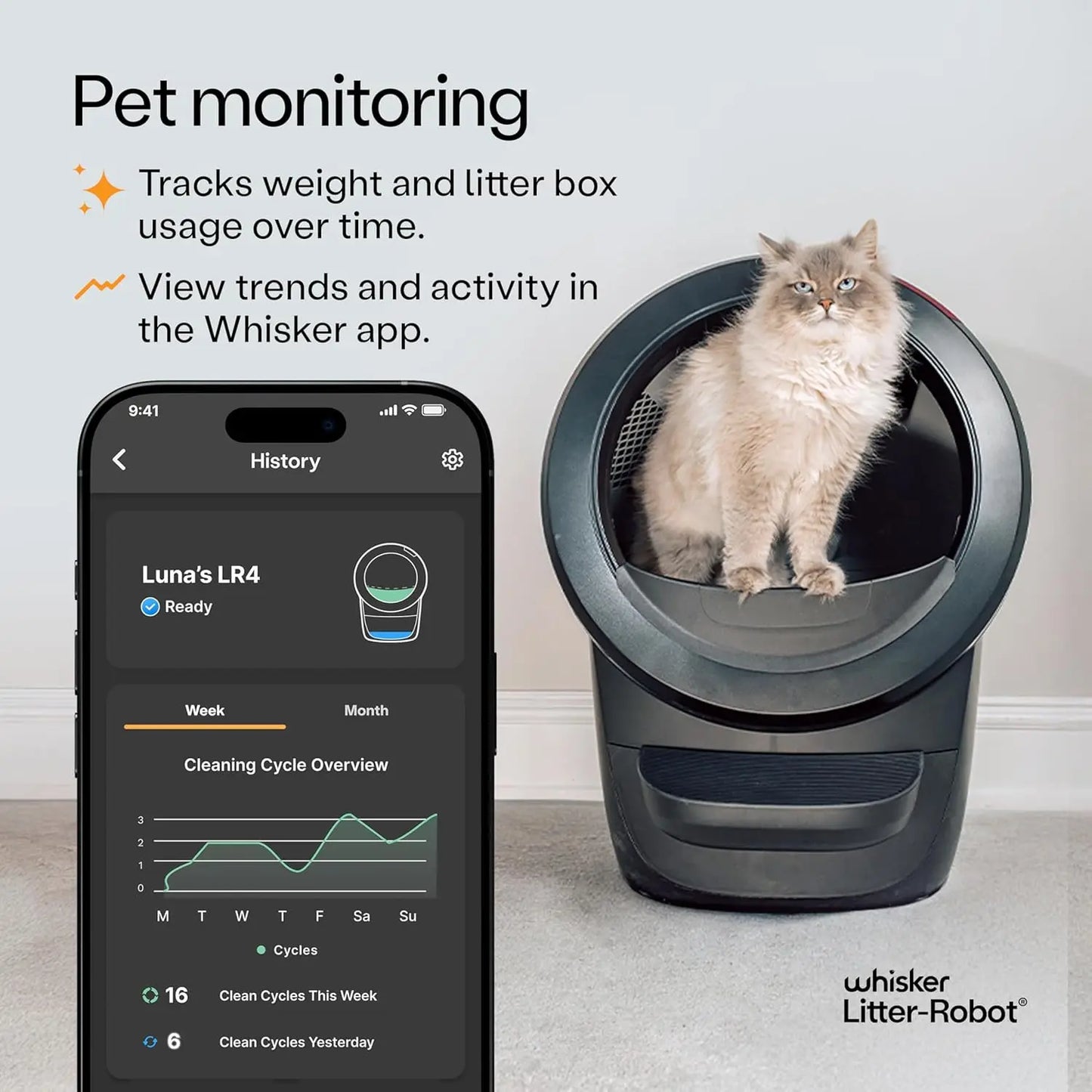 Litter-Robot 4 Supply & Accessory Bundle by , Black- Automatic Self-Cleaning Cat Litter Box, Includes Litter-Robot, Customized