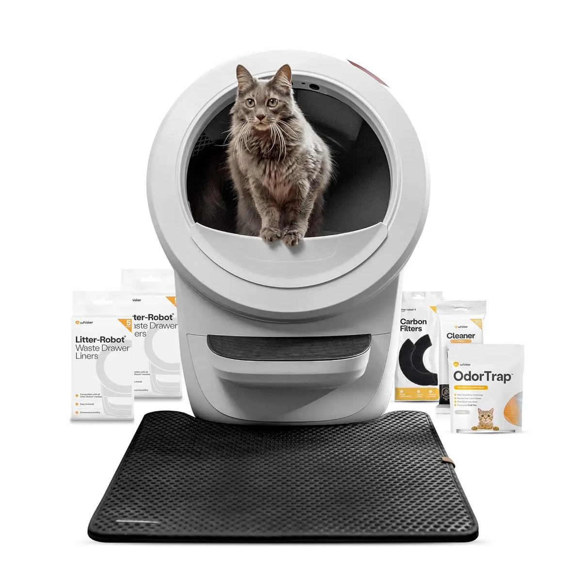 Litter-Robot 4 Supply & Accessory Bundle by , Black- Automatic Self-Cleaning Cat Litter Box, Includes Litter-Robot, Customized
