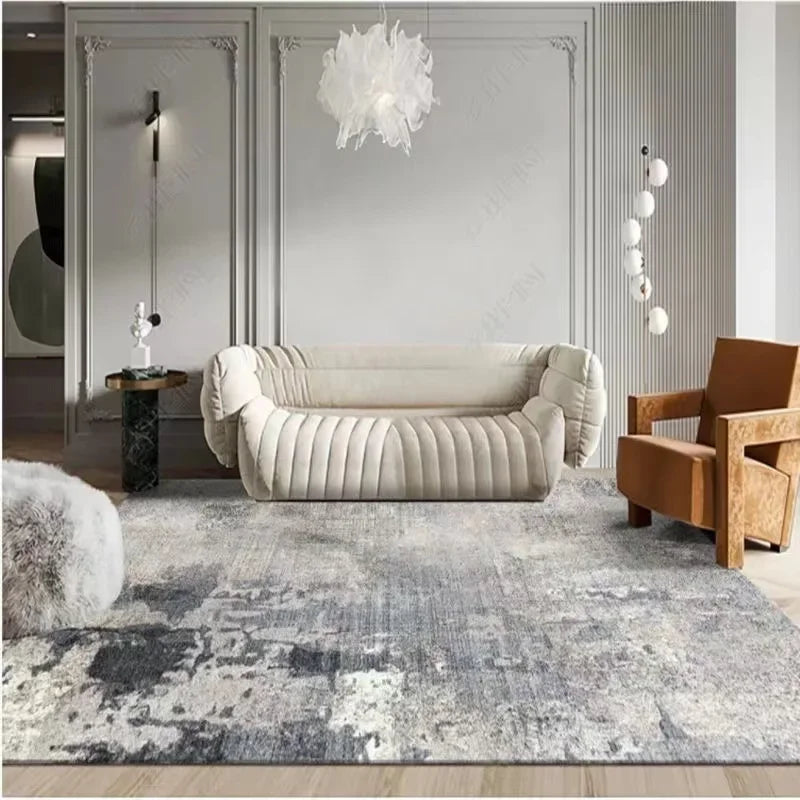Light Luxury Rugs for Bedroom Large Area Living Room Decoration Carpet Washable Bedside Soft Floor Mat Anti-slip Cloakroom Rug