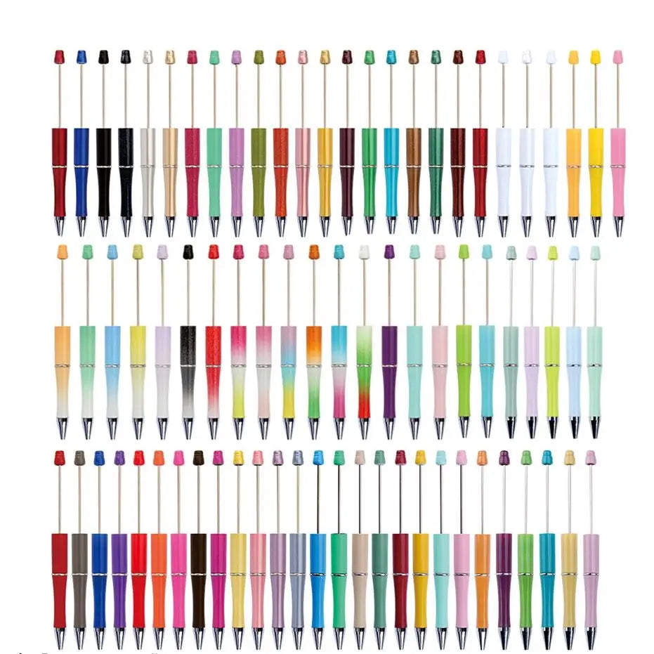 20pcs mix color ballpoint pens DIY beads pen gifts for school classmates office daily writing supplies