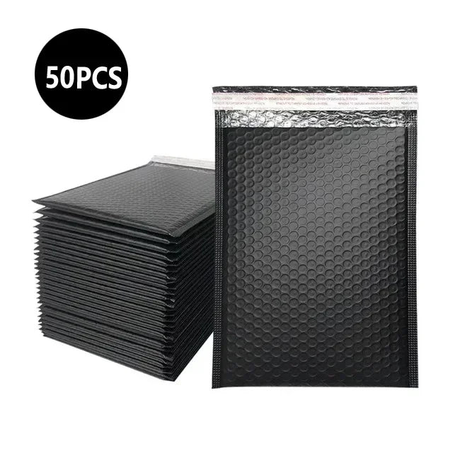 50Pcs Multicolor Bubble Envelopes, Self-Seal Shipping Bags for Small Business Packaging & Mailing Supplies
