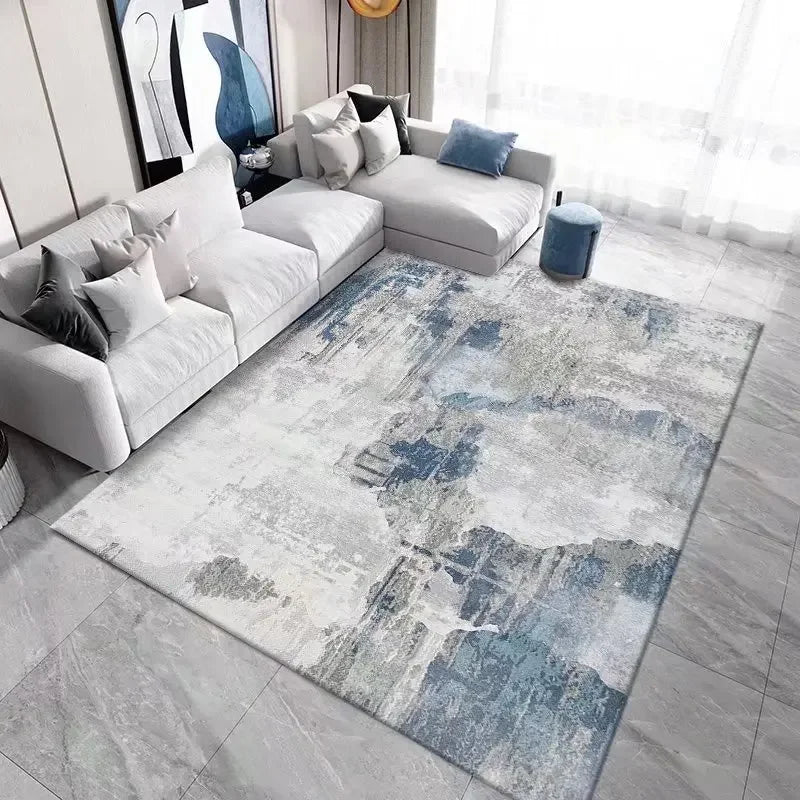 Light Luxury Rugs for Bedroom Large Area Living Room Decoration Carpet Washable Bedside Soft Floor Mat Anti-slip Cloakroom Rug